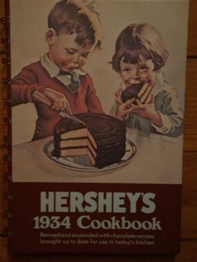 Hershey’s 1934 Chocolate Cookbook Hershey dessert brownies fudge cookies cake